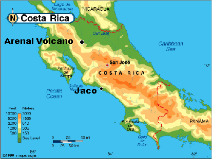 Costa Rica Maps